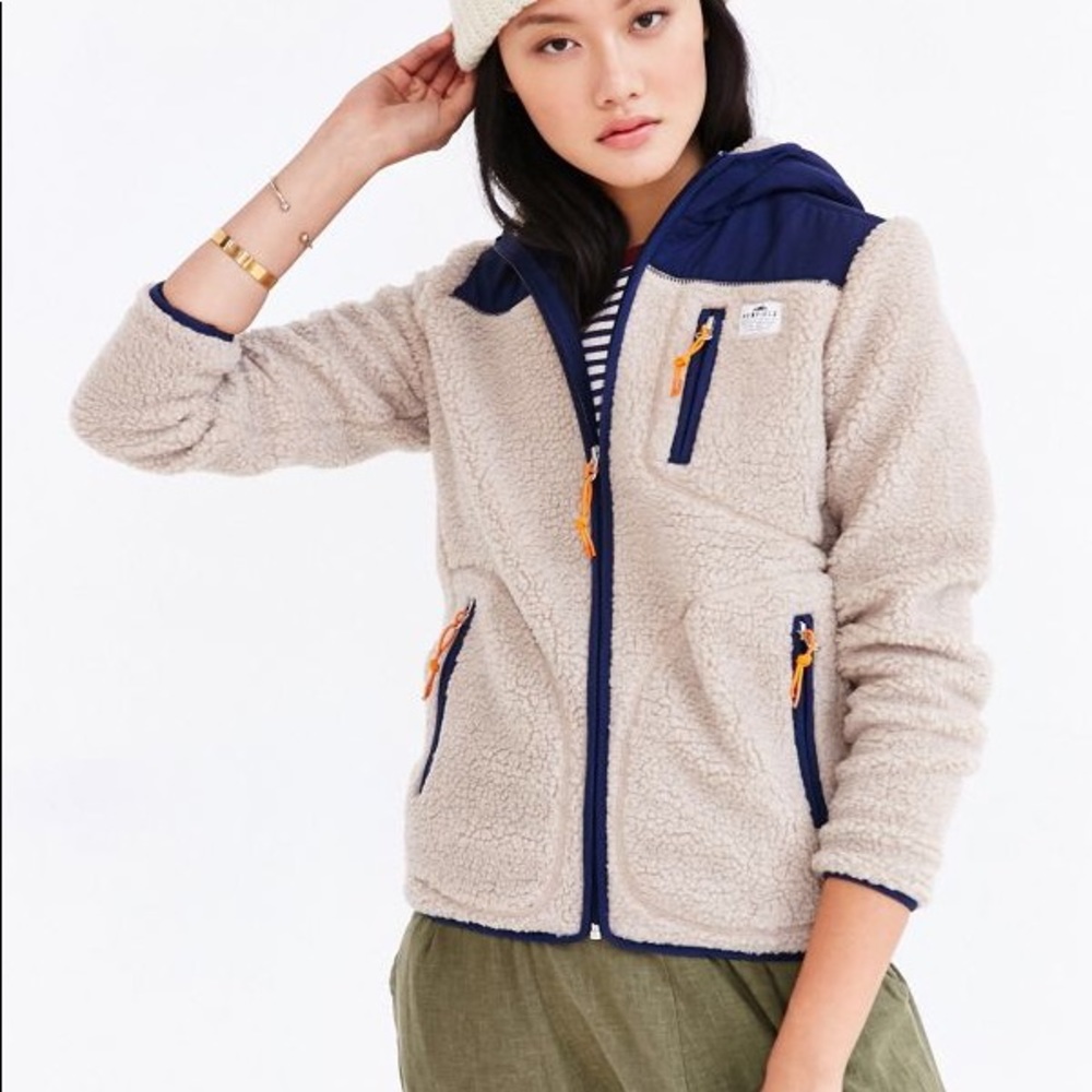 Penfield carson hooded pile fleece jacket